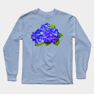 Cluster of Blue Hydrangea Long Sleeve T-Shirt